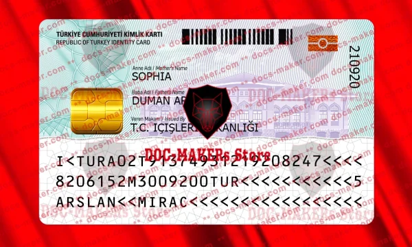 Turkey ID Card – V2 – PSD Template